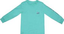 Outlet Camiseta Manga Longa Vineyard Vines Kids 3V012337 Masculina - Verde Agua