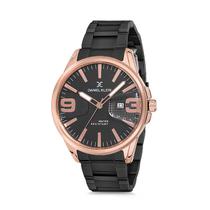 Relogio Analogico Masculino Daniel Klein Premium DK12150-3 - Preto e Rosa Ouro