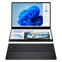 Notebook Asus Zenbook Duo Touchscreen UX8406 UX8406CA-DS79T Intel Core Ultra 7 255H 14" 1TB SSD 32GB Ram Ingles - Cinza
