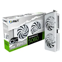 Placa de Vídeo RTX-5060 8GB GDDR7 128BIT Palit White Oc NE75060U19P1-GB2063M