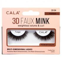 Cala 3D Faux Mink Pestana #35104 Fuego