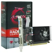 Placa de Video Afox 2GB AMD Radeon HD5450 GDDR3 AF5450-2048D3L5 64BITS 650MHZ HDMI, DVI, VGA(D-Sub), Lowprofile