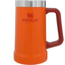 Stanley Termos Y Vasos Chopera Big Grip Beer Stein 709ML 70-15703-007 Naranja Acero/Metal Con Un Agarre Grande Y Comodo, Es Facil de Manejar Naranja