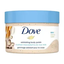 Dove Crema Exfoliante Mac Y Leche de Arroz 298G
