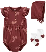 Conjunto Carter's 1N678410 Feminino (3 Peças)