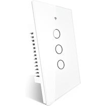 Interruptor de Luz Inteligente Moes ZS-US3 Zigbee 3 Botoes - Branco