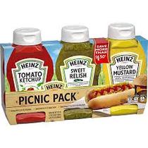 Heinz Salsa Pack Kentchup+Relish+Mostarda - 3UNID .