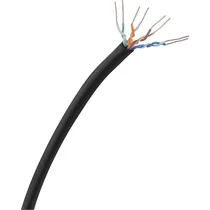 Cabo de Rede U/Utp Hikvision CAT6 100% Cobre Capa Simples - Preto 305 Metros (DS-1LN6OUSPE)