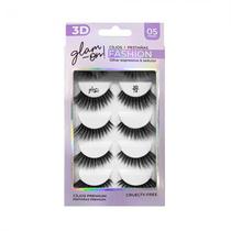 Set Cilios Posticos Glam On Fashion 3D74 5 Pares