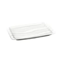 Bandeja de Porcelana Wilmax WL-992592/A 22 X 14 CM Blanco