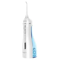 Irrigador Bucal Quanta Jetpri QTIPJ305 com 4 Níveis de Pressão 200 ML Recarregável – Branco/Azul
