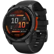 Relogio GPS Garmin FĒnix 8 47MM Amoled 010-02904-00 - Slate Gray/Black