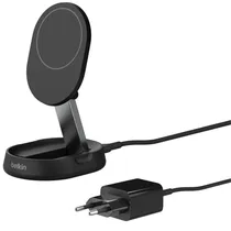 Suporte Magnético de Carga Wireless Belkin WIA008VFBK Boostcharge Pro 15W QI2 Magsafe - Preto