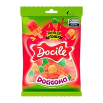 Bala de Gelatina Docile Picolé Ácido 80G