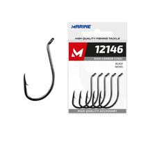 Marine Pesca Anzuelo 12146 Acero Inoxidable 10 Unidades Negro