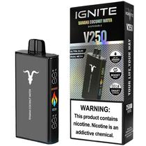 Vaper Descartavel Ignite V250 5% Nicotina 25000 Puffs - Banana Coconut Water