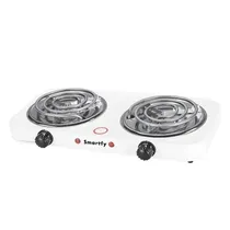 Smartfy FG03W Cocina Electrica – 2000W – 2 Quemadores – Espiral – 220V 50/60HZ- Blanco