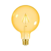 Foco LED Taschibra Globo Vintage G125 Ámbar 3W 2200K Bivolt