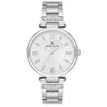 Relógio Analógico Feminino Daniel Klein DK.1.12712-1 Premium Ladies / Pulseira de Aço Inoxidável - Prata