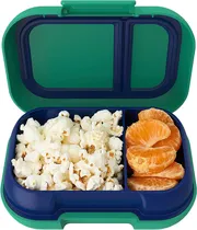 Lancheira Escolar Bentgo Kids Snack Container - BGKDSNK-G Green/Navy