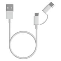 Cabo Xiaomi SJX01ZM 2 Em 1 Tipo-C/Micro A USB 30CM - White