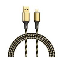 Cable Wiwu GD-102 USB-A A Micro USB 3M Dorado - Negro