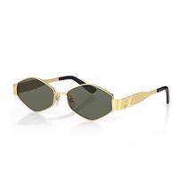 Oculos de Sol Feminino Daniel Klein DK4325-3 / Estilo Oval - Dourado/Cinza