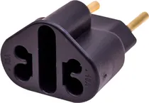 Adaptador de Tomada Plug 10A/20A - Preto