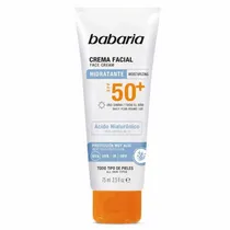 Creme Facial Solar Babaria Ácido HialurÔnico SPF50 75ML