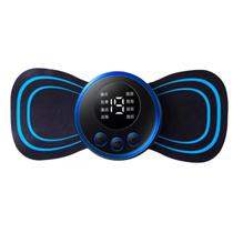 Mini Massageador Eletrico Stick BR-8858 Muscular Portatil Recarregavel / 3.7V / 200MAH - Preto/Azul