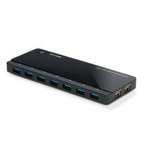 Hub Switch TP-Link 3.0 UH720 7 Portas + 2 de Carregamento - Preto