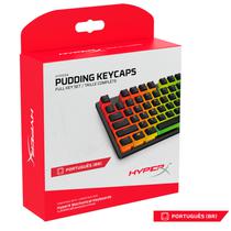 Capas de Teclas para Teclado Mecanico Hyperx Hkcpxa-BK-BR/G Portugues Keycap Abs Pudding BR