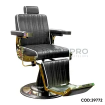 Cadeira Lmpro 81008 Preto com Dourado