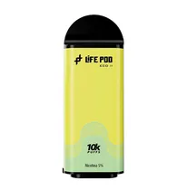 Green Grape Ice Life Pod Eco II 10000 Puffs Vaporizador Descartável