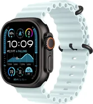 Apple Watch Ultra 2 GPS+Cell 49MM Caixa Titânio Black Pulseira Ocean Ice Blue (Caixa Feia)