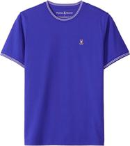 Outlet Camiseta Psycho Bunny B6U137B200 Masculina - Roxo Escuro