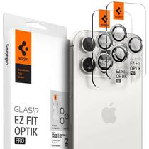 Pelicula de Camera Spigen Glas TR Ez Fit Optik Pro AGL07165 para iPhone 15 Pro/15 Pro Max - 2 Unidades