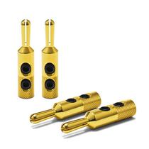 Oyaide Plug Banana GBN Gold Set 4 Unidade