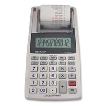 Calculadora Sharp Sem Fio Portatil de Mao EL-1611V Branco 12 Digitos