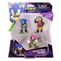 Jakks Sonic Prime 3 Pack Knuckes Tails & Eggforcer 7185