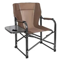 Cadeira Dobrável Marrom c/Porta-Copo 63X47X94CM