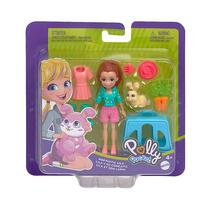 Muneca Mattel Polly Pocket Lila Y Su Conejito GDM11