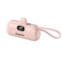 Carregador Portatil Ecopower EP-C873 5200MAH/USB-C - Rosa