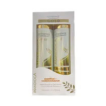 Kit Tratamiento Capilar Kerabrasil Mandioca Gold 2 Piezas
