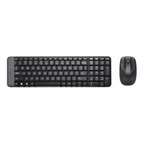 Tec/Mouse Logitech MK220 Espanhol Wireless Preto