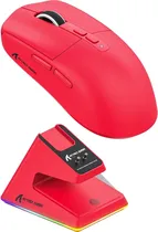 Mouse Attack Shark X6 PAW-3395 Tri-Mode - Red (Sem Fio)