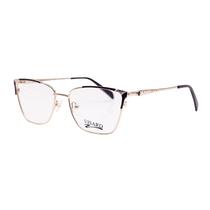 Armacao para Oculos de Grau RX Visard FK1121 54-16-138 C1 - Preto/Dourado