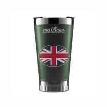 Copo Termico Britania BTH01VD - 475ML - com Tampa e Abridor - Verde