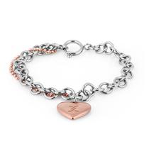 Pulseira Feminina Daniel Klein DKJ.3.2091-2 - Prata/Rose Gold