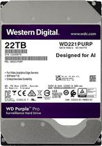 HD Interno Western Digital WD Purple Pro Surveillance 22TB SATA 6GB/s - WD221PURP